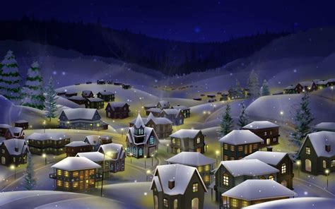 Christmas Village Wallpapers - Wallpaper Cave