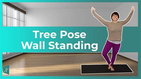 Tree Pose Alignment Alongside Straight Wall | Yoga Guide - YouTube