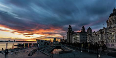 Liverpool Pier Head Sunset Photograph by Paul Madden - Fine Art America