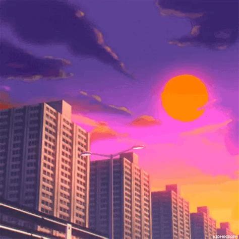 90s sunset GIF | Aesthetic backgrounds, Sunset gif, Aesthetic gif