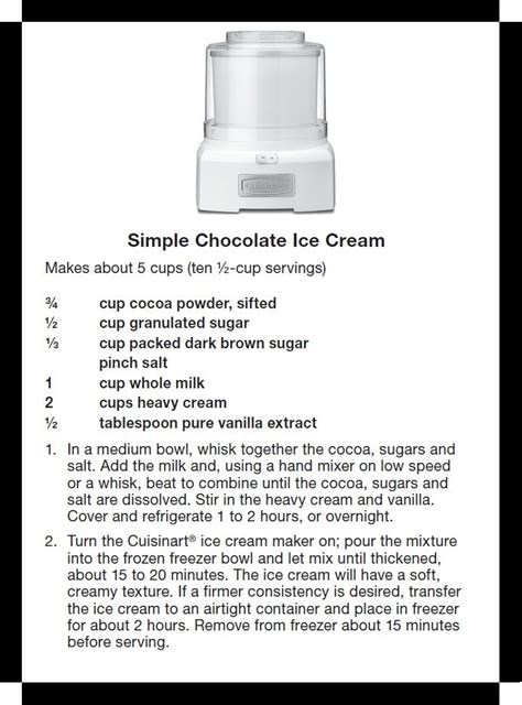 Pin by Chelsea Picasio on Sweets! | Cuisinart ice cream, Cuisinart ice cream maker, Cuisinart ...