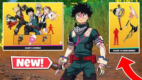 NEW DEKU, BAKUGO & URARAKA Skins Gameplay in Fortnite! (CLASS 1A Gear ...