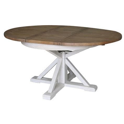 Cintra White Expandable Round Dining Table 63" | Zin Home