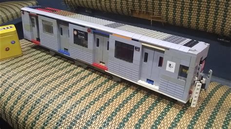 LEGO Model of a Classic MTA R42 M Subway Train