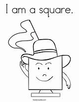 Square Shape Coloring Pages Printable sketch template