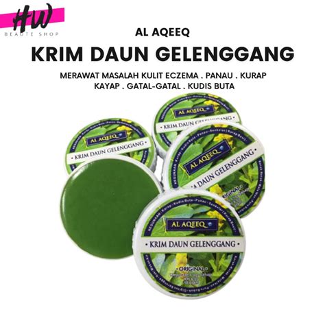 AL AQEEQ Krim Daun Gelenggang Merawat Sakit Kulit Eczema Gatal Kudis Buta Kurap Kayap Panau Ruam ...