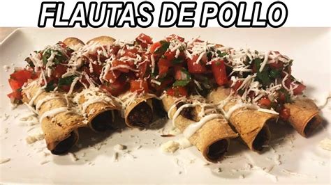 FLAUTAS DE POLLO AL HORNO | Una receta fácil, práctica y completamente ...