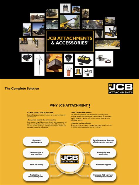 JCB+Attachments+Brochure+pdf New | PDF | Loader (Equipment)