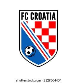 Logo Croatia Football Club Football Team Stock Vector (Royalty Free ...