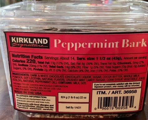 Peppermint Bark - KIRKLAND Signature