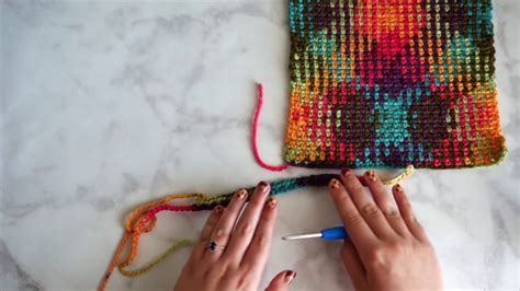 How to Crochet a Color Pooling Scarf from Lion Brand Yarns - YouTube