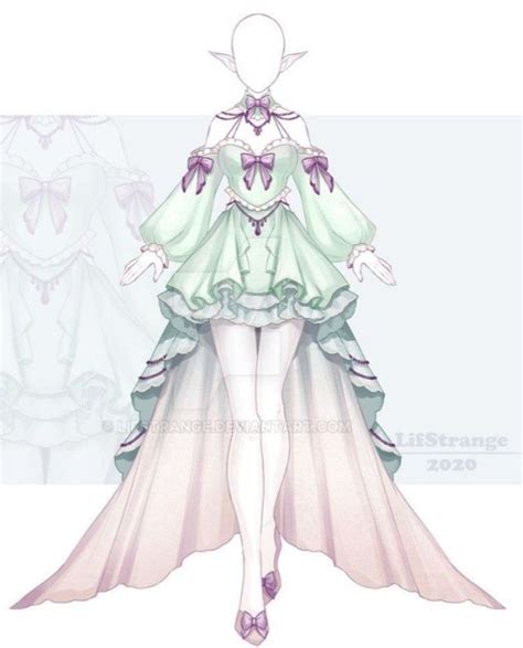 Anime dress drawings | Dress drawing, Ethereal outfits, Dress design drawing