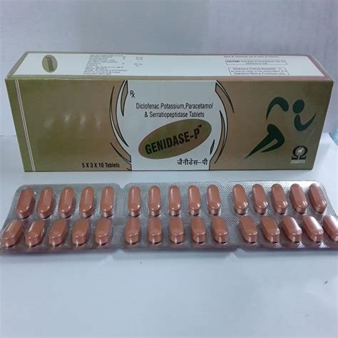 Diclofenac Potassium 50mg+serratiopeptidase 10mg + Pcm 325 Mg ...