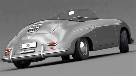 Porsche 356 Speedster 1950 (Low Interior) 3D Model $89 - .ma .max .unknown .obj .fbx .dwg - Free3D