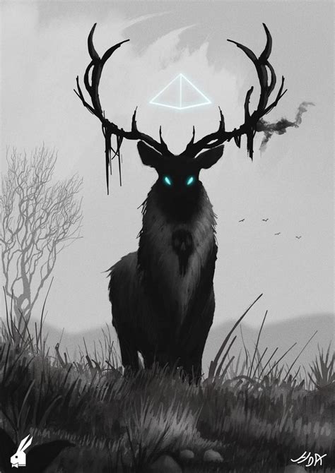 Deer by hunky-dory-artist on DeviantArt | Fantasy creatures art, Mythical creatures art, Dark ...