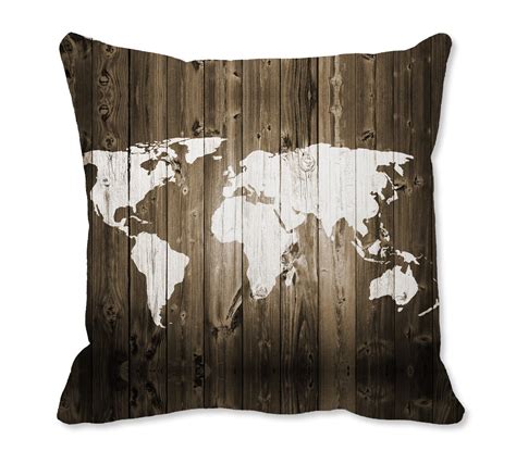 World Map Pillow World Map Decor World Pillow Map Pillow | Etsy