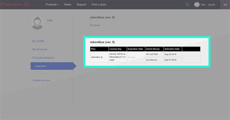 No he podido desactivar mi clave de licencia en rekordbox ver. 5. ¿Me ...