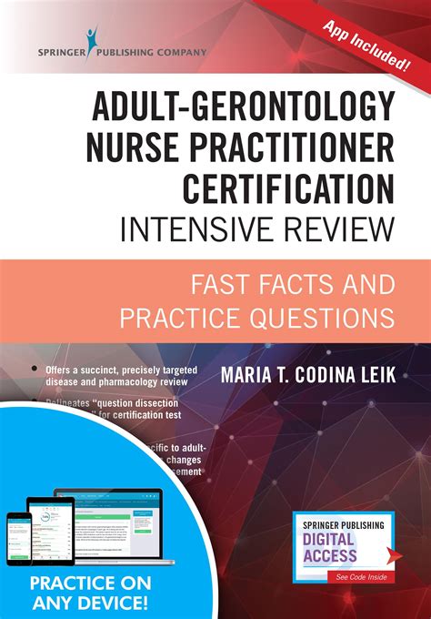 Adult-Gerontology Nurse Practitioner Certification Intensive Review, Third Edition : Fast Facts ...