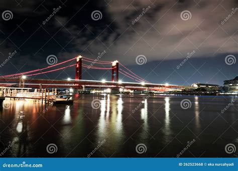 Ampera Bridge stock photo. Image of metropolis, landmark - 262523668