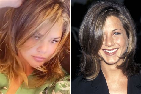 Did Chrissy Teigen get Jennifer Aniston's iconic 'Rachel Green' haircut ...