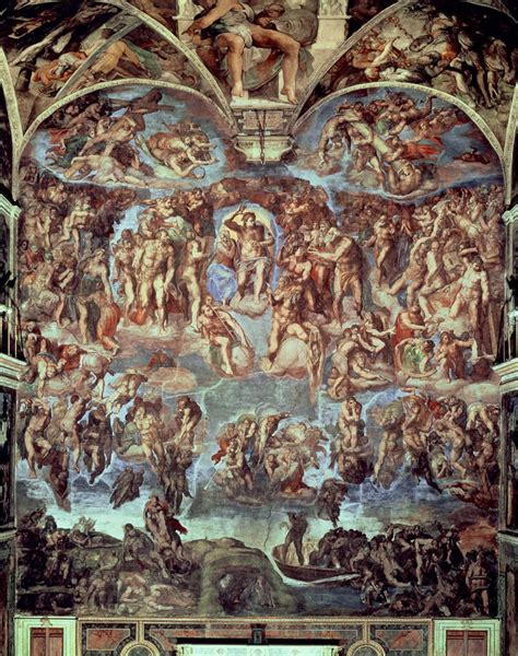 Sistine Chapel, The Last Judgement Mural By Michelangelo Buonarroti - Murals Your Way | Sistine ...