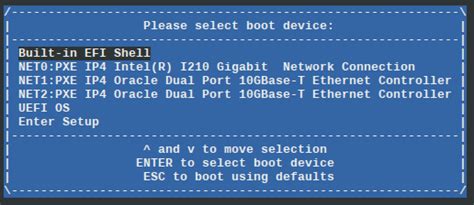 Install an Operating System Using PXE Network Boot - Oracle® Servers X7-2 and X7-2L Operating ...