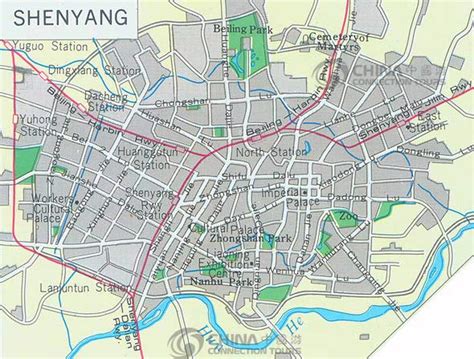 Shenyang City Map, China Shenyang City Map - Shenyang Travel Guide