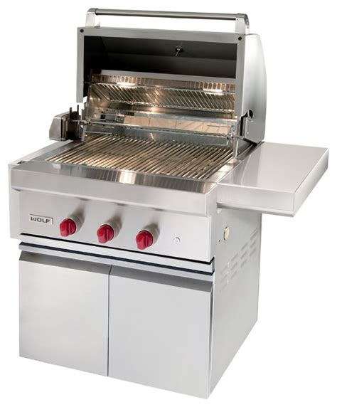 Wolf 30" Built-in Gas Grill, Classic Stainless Liquid Propane | OG30LP ...