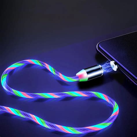 LED Flowing Magnetic USB Charging Cable - Orbisify.com