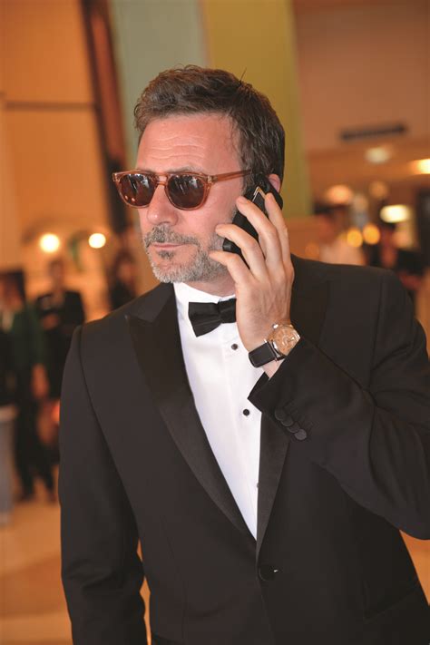 Director & Oscar Winner Michel Hazanavicius wearing a Montblanc TimeWalker Northern Hemisphere ...