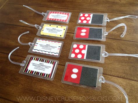 How to Make Disney Luggage Tags • Disney Cruise Mom Blog