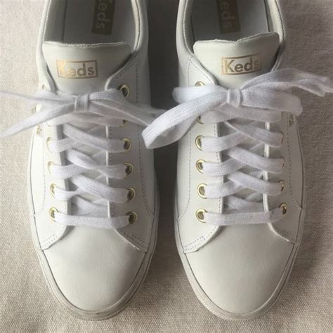 Ked's | Shoes | Keds White Leather Sneakers | Poshmark