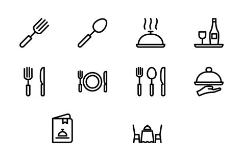 Illustration Vector of Restaurant Icon Grafica di zAe · Creative Fabrica