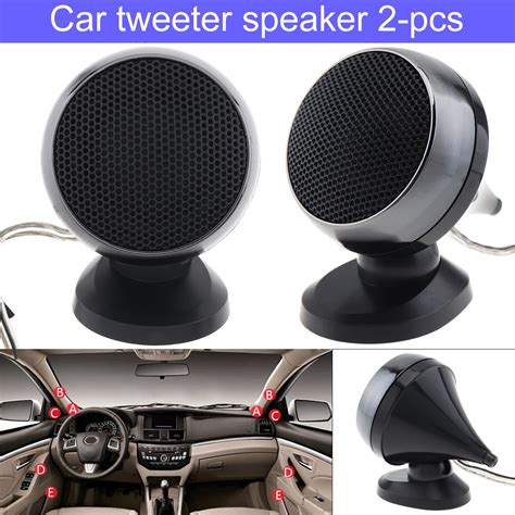 2pcs 150W 12V High Efficiency Mini Dome Car Tweeter Speakers High ...