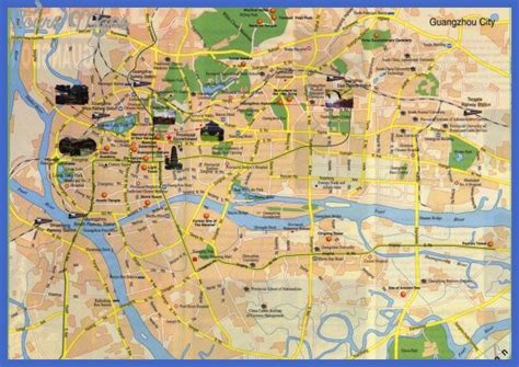 a large map of the city of london with all its streets and major roads ...