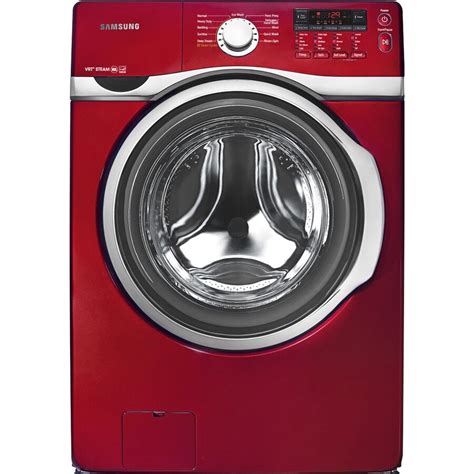 Samsung 3.9-cu ft High Efficiency Stackable Front-Load Washer (Red) at Lowes.com