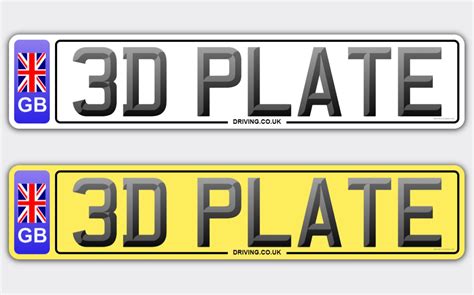 Are 3D and 4D number plates legal in the UK?