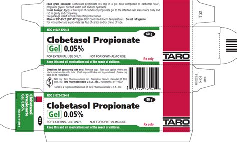 Clobetasol Propionate Gel Clobetasol Propionate Information, Side ...