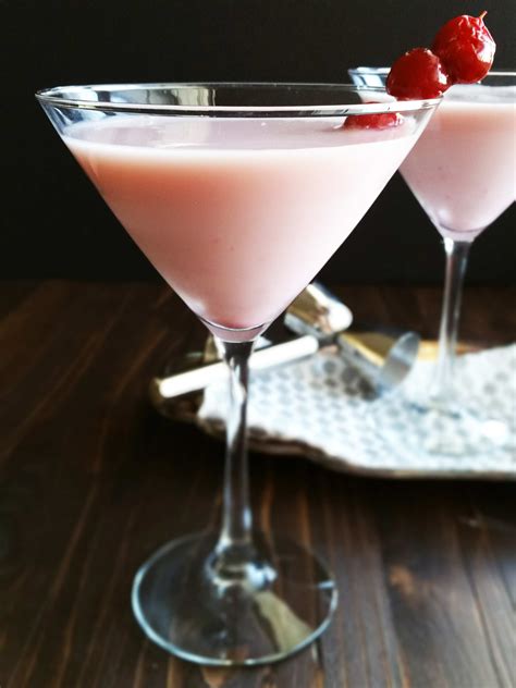 White Chocolate Cranberry Pink Martinis