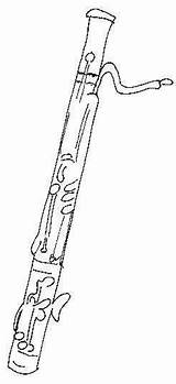 Bassoon Clipart sketch template
