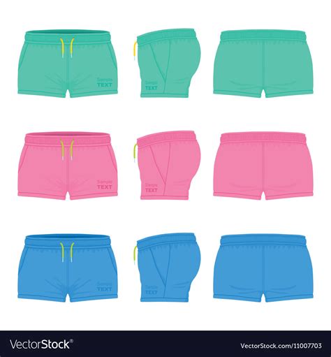 Women sport shorts Royalty Free Vector Image - VectorStock