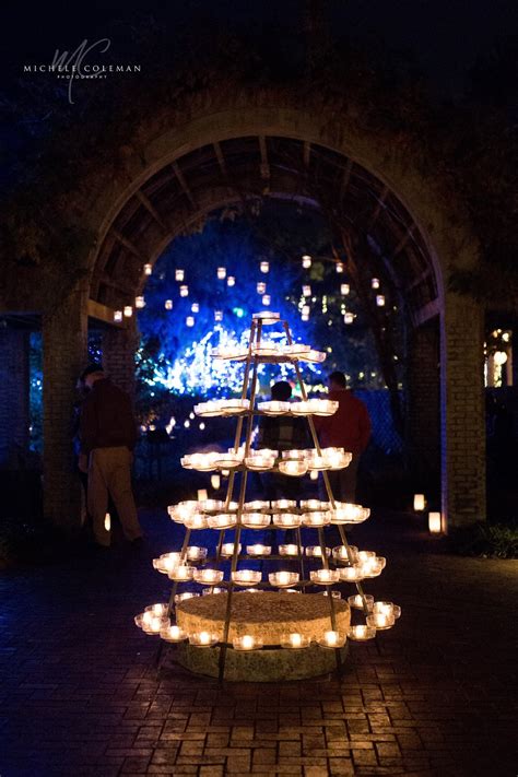 Brookgreen Gardens Night of A Thousand Candles Engagement Session