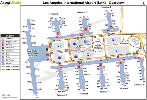 Los Angeles International Airport (LAX) Terminal Map - Overview