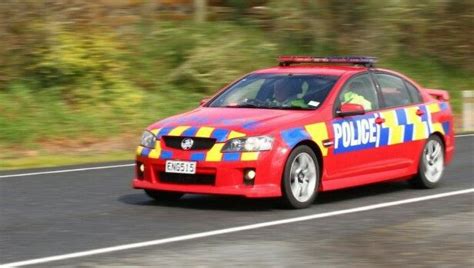 New Zealand police red highway patrol car | Police, Emergency service ...