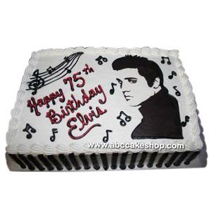 (1181) Elvis Birthday Cake - ABC Cake Shop & Bakery