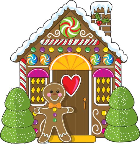 christmas ginger bread house clip art - Clip Art Library