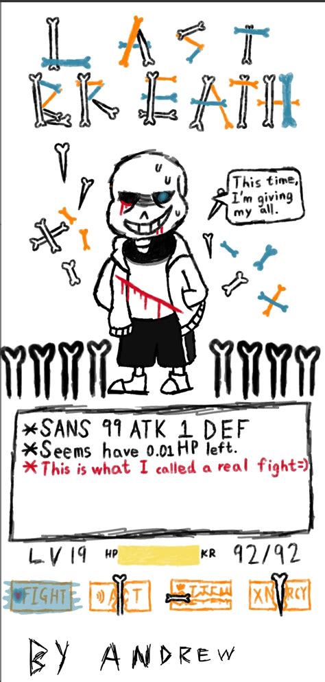 a last breath fan art : r/Undertale