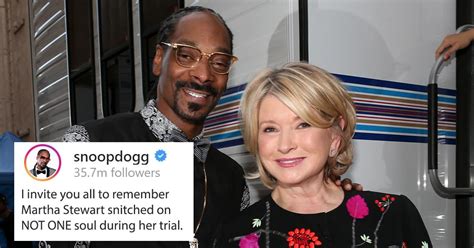 Snoop Dogg's Post About Martha Stewart's Prison Time Is Friendship Goals