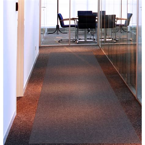 Floortex Long & Strong Hallway Runner | Clear PVC Carpet Protector Roll ...