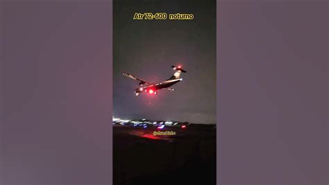 pouso noturno aeroporto Joinville atr 72-600 azul linhas aéreas balança ndo muito - YouTube